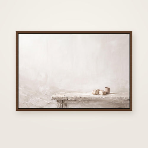 Do This in Remembrance in a brown floating frame