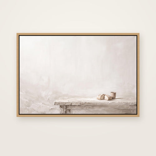 Do This in Remembrance in a natural floating frame