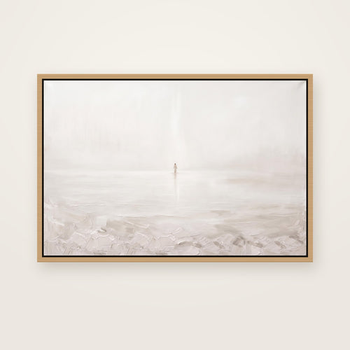 Come in a natural floating frame